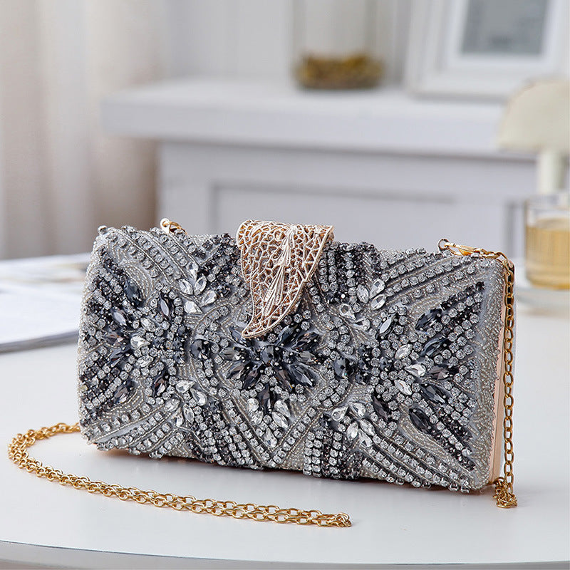 Bridal Clutch Elegant Leaf Locker, New Design Bridal Clutch for Evening Party