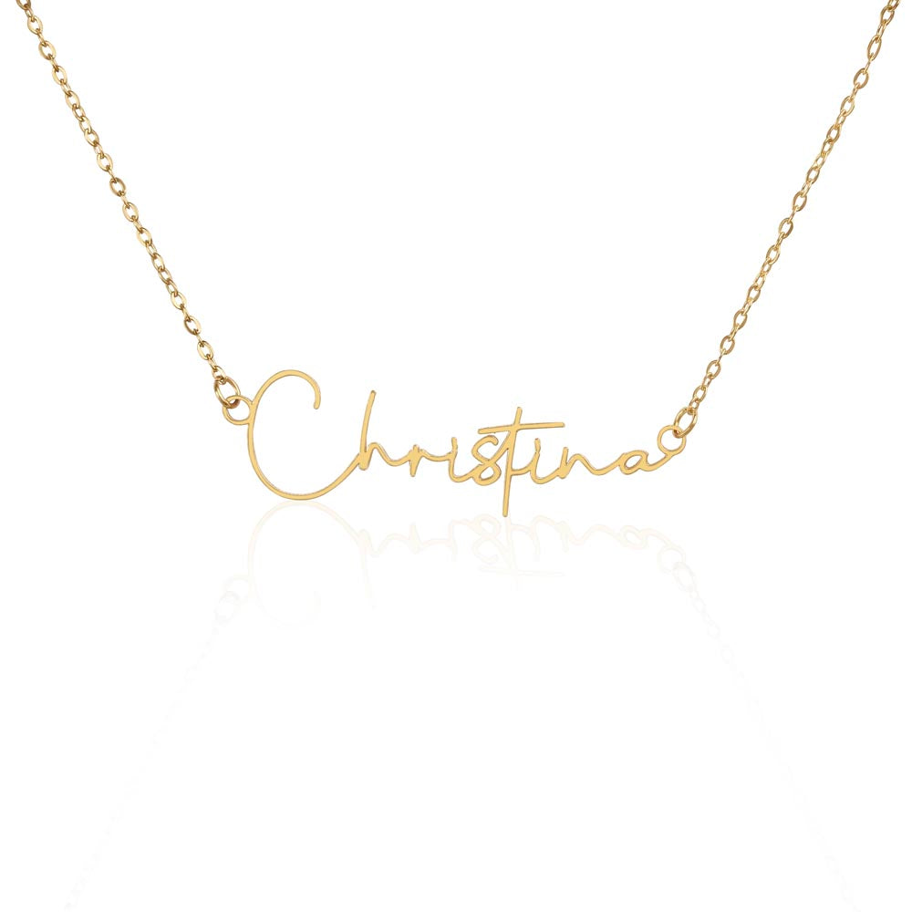 Name Necklace Silver, Dainty Name Necklace, Gold Name Necklace, Custom Name