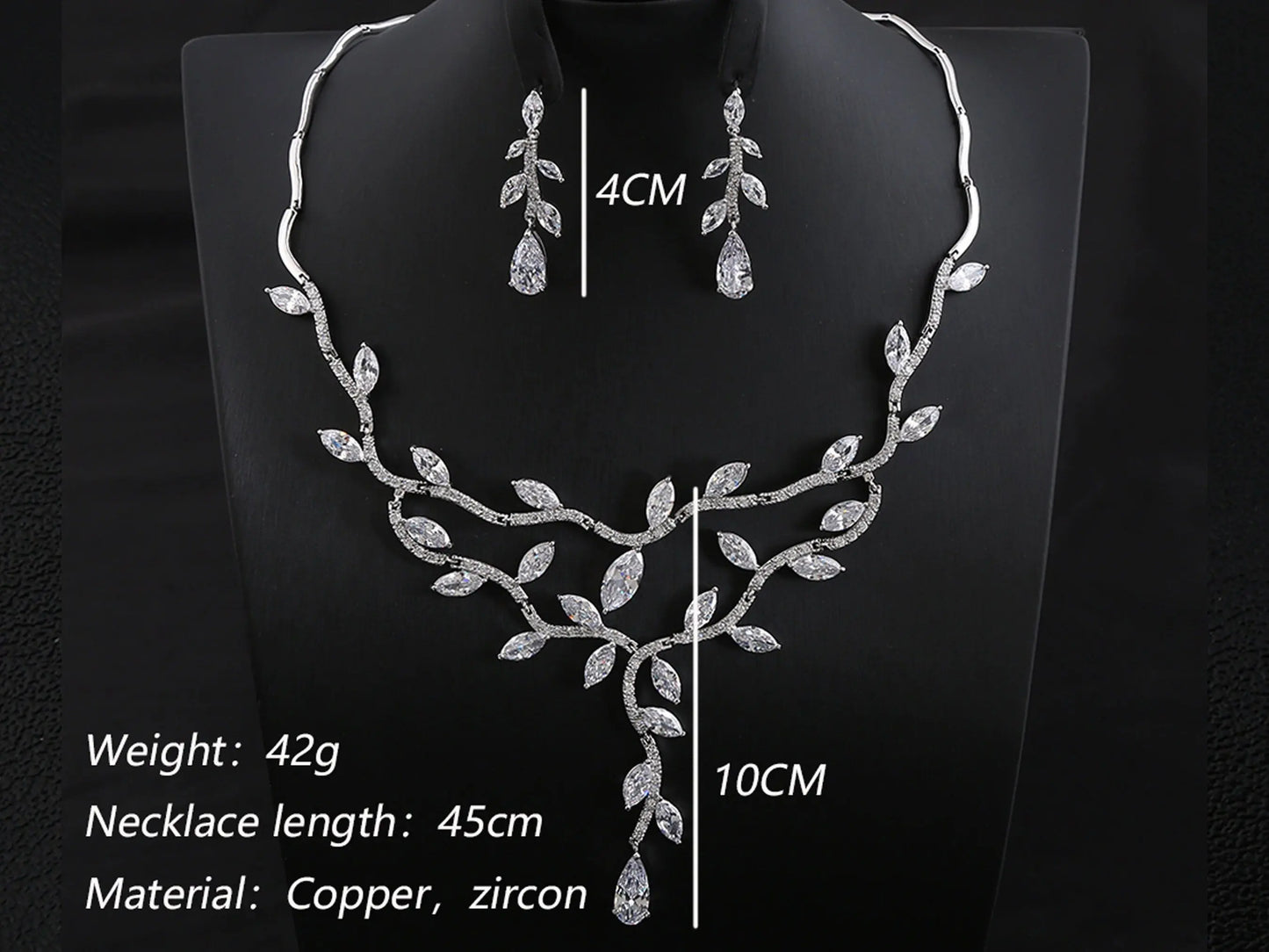Bridal Jewelry Set For Bride - Silver Kebble Jewelry