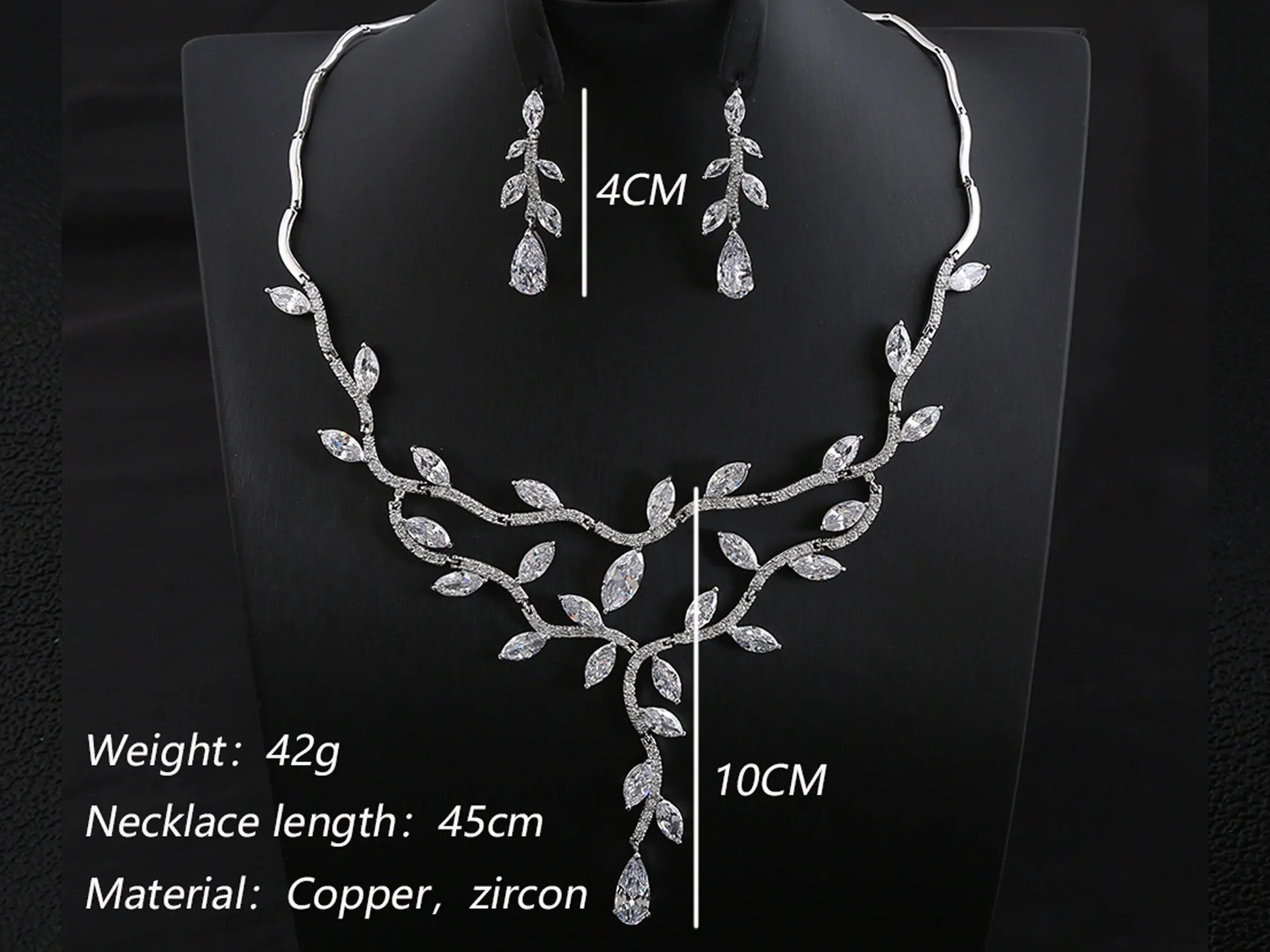 Bridal Jewelry Set For Bride - Silver Kebble Jewelry