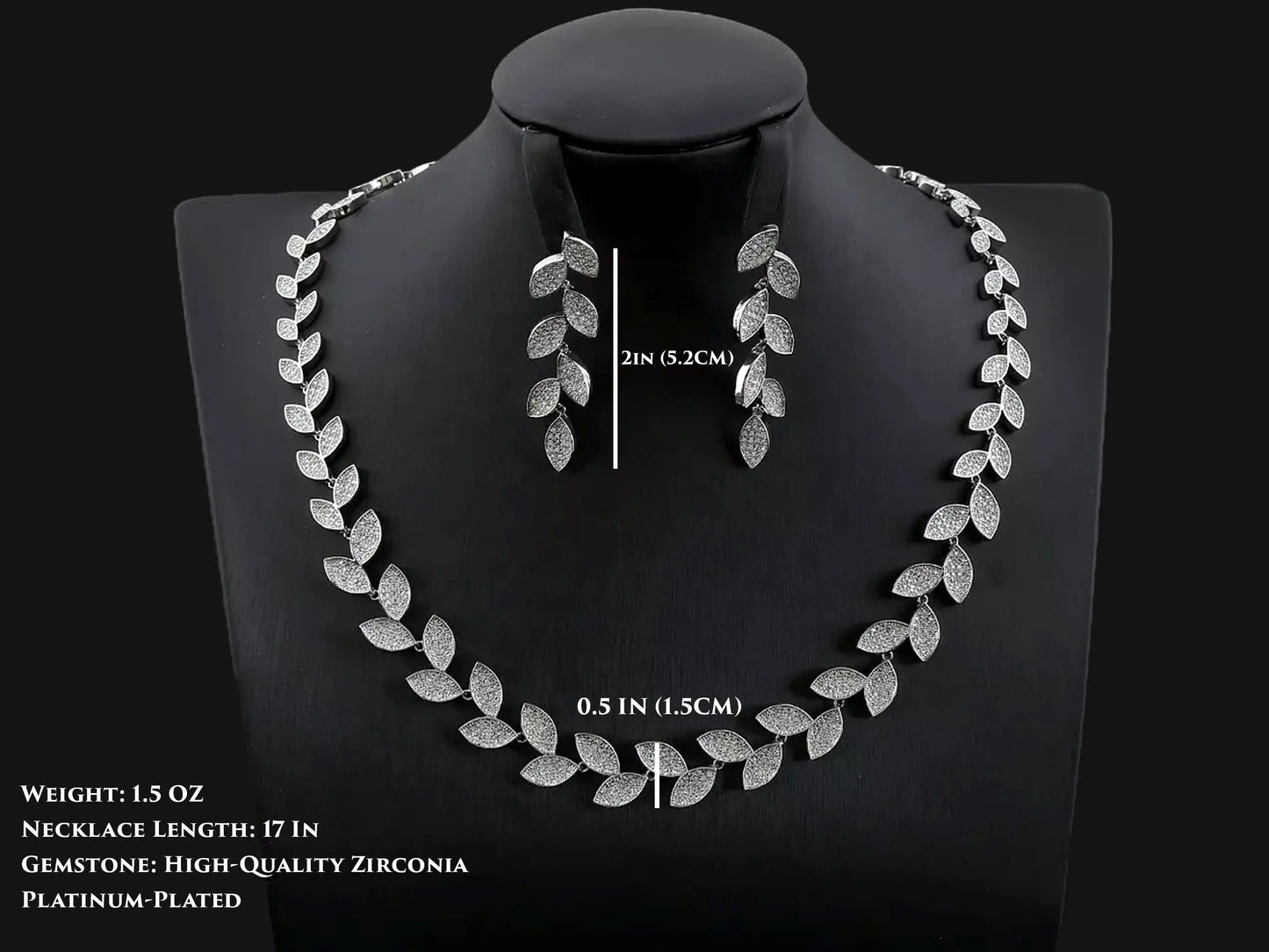 Bridal Necklace and Earring Set, Dainty Jewelry Set - Silver Kebble Jewelry