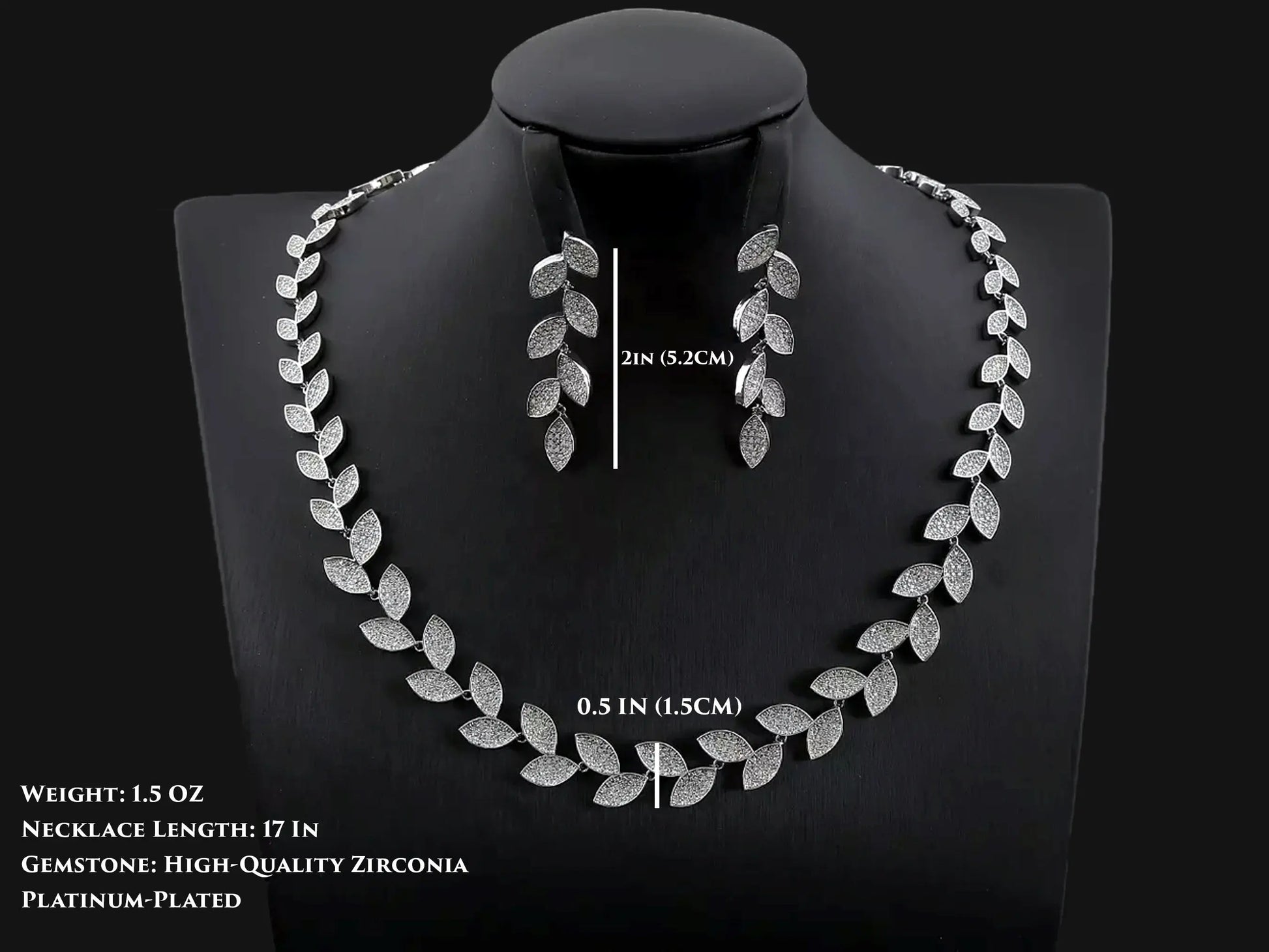 Bridal Necklace and Earring Set, Dainty Jewelry Set - Silver Kebble Jewelry