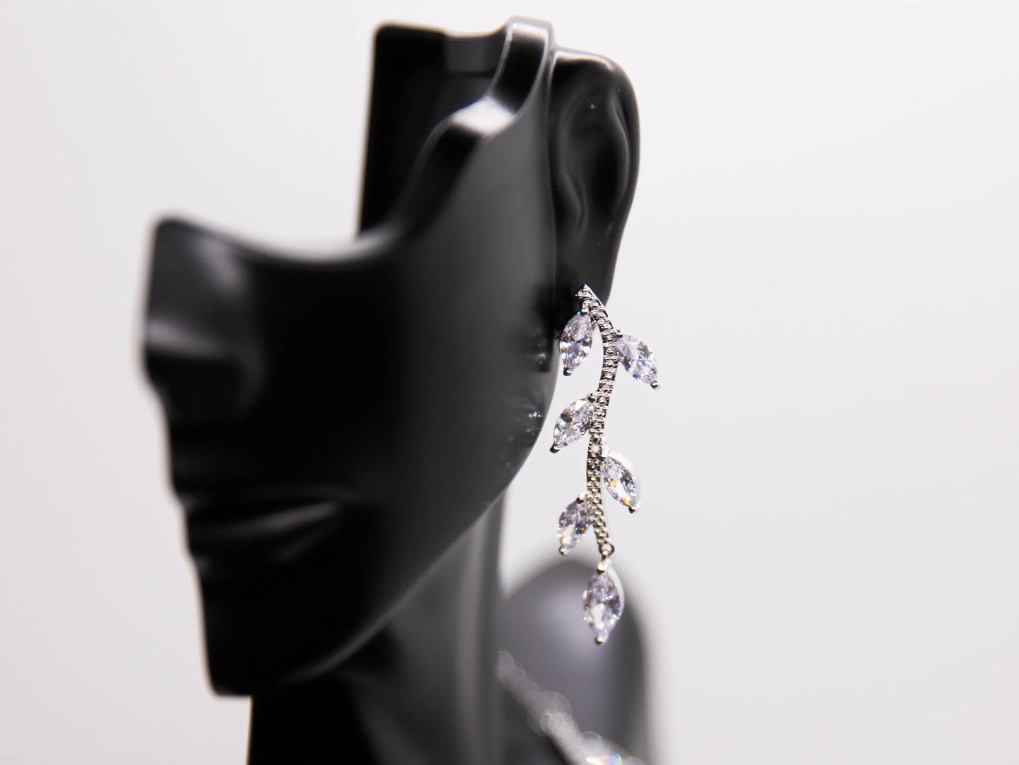 Bridal jewelry set, Wedding jewelry, Vine Necklace and Earrings Kebble Jewelry