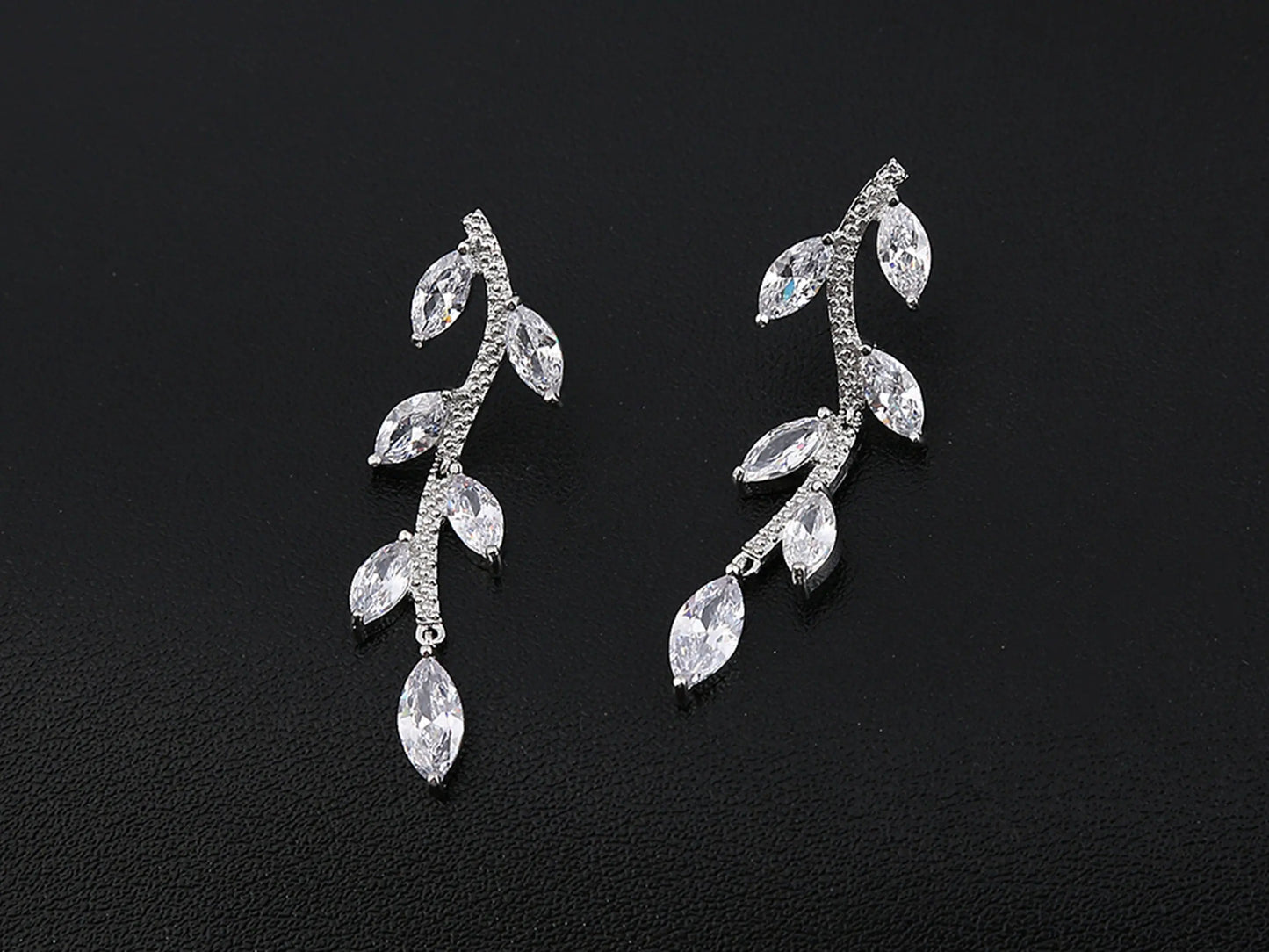 Bridal jewelry set, Wedding jewelry, Vine Necklace and Earrings Kebble Jewelry