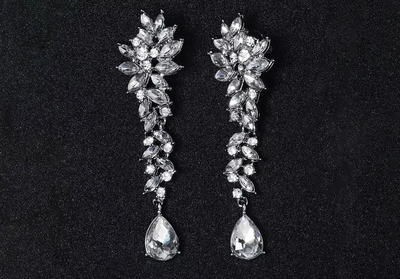 Earrings for Bride on Wedding Day Crystal Bridal Earrings Kebble Jewelry