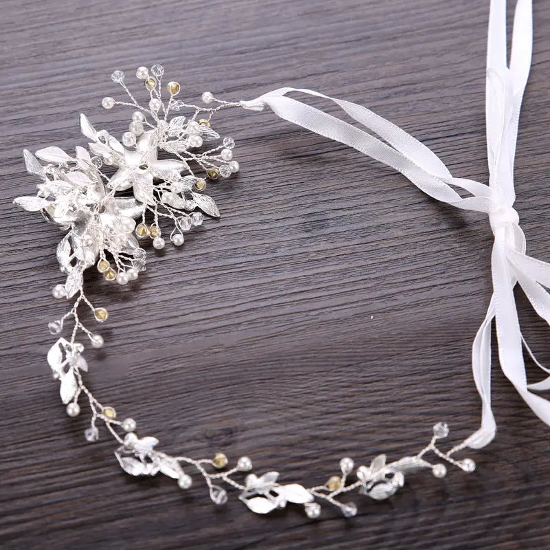 Floral Hair Comb, Flower Hair Comb Bridal Headpiece, Hair Accessories For Bride, Hair Piece Wedding Day, Floral Hair Piece, Pearl Hair Comb Kebble Jewelry