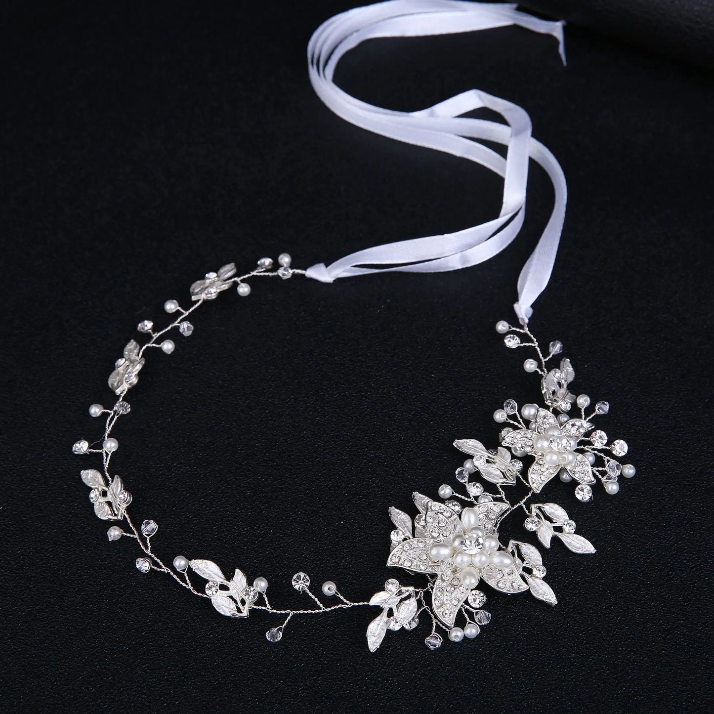 Floral Hair Comb, Flower Hair Comb Bridal Headpiece, Hair Accessories For Bride, Hair Piece Wedding Day, Floral Hair Piece, Pearl Hair Comb Kebble Jewelry