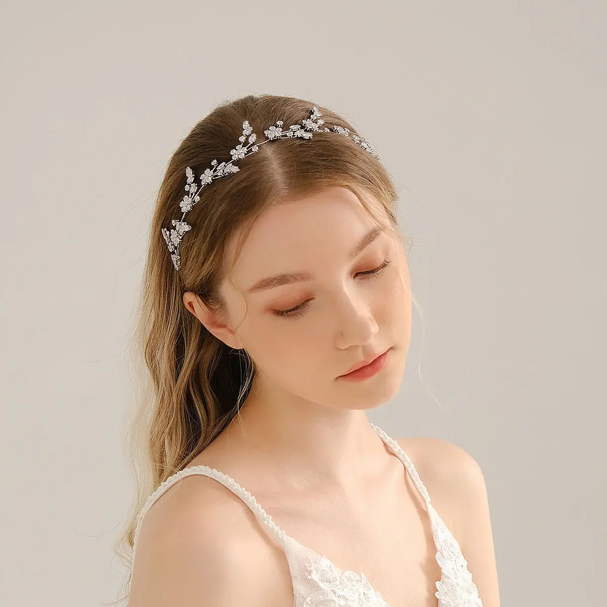 Wedding Hair Piece, Bridal Hair Piece Floral, Bridal Hair Piece Silver, Wedding Hair Vine, Bridal Hair Accessories Kebble Jewelry