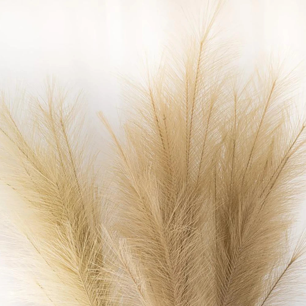 Faux Pampas Grass Decor Plume - Fake Reeds Plants, Everlasting Flowers for Home & Event Decorations