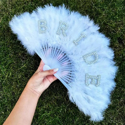 Elegant Bride Fluffy Fan - Stay Warm and Stylish