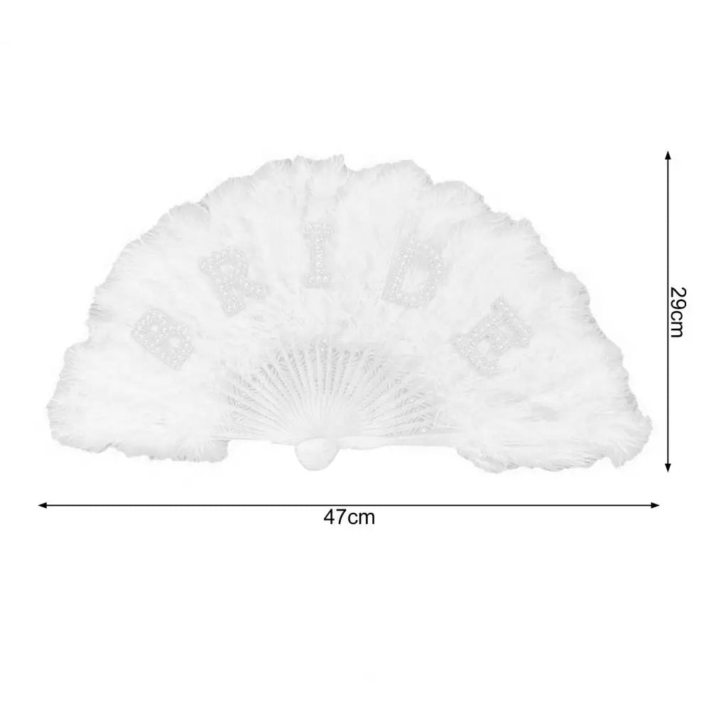 Elegant Bride Fluffy Fan - Stay Warm and Stylish