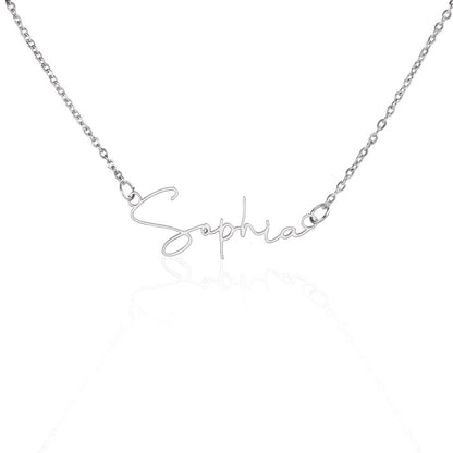 Name Necklace Silver, Dainty Name Necklace, Gold Name Necklace, Custom Name