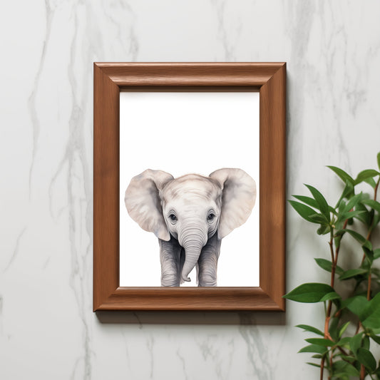 Safari Animal Nursery Wall Art - Set of 10 Digital Prints, Baby Animal Decor, Jungle Theme, Baby Shower Gift, Printable Nursery Artwork