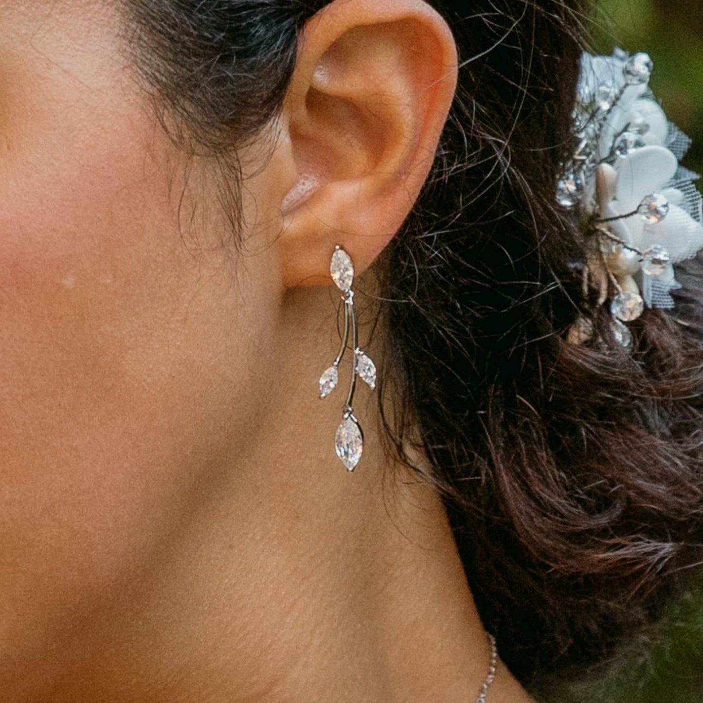 Stunning Crystal Bridal Jewelry Set for Bridesmaids, Wedding Necklace and Earrings, Rose Gold Bridal Jewelry