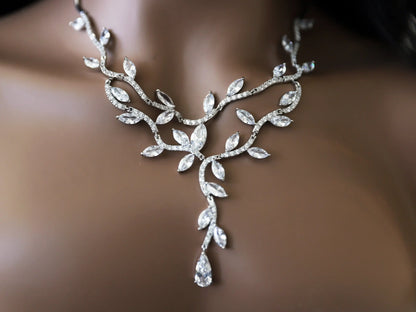 Bridal Jewelry Set For Bride - Silver Kebble Jewelry