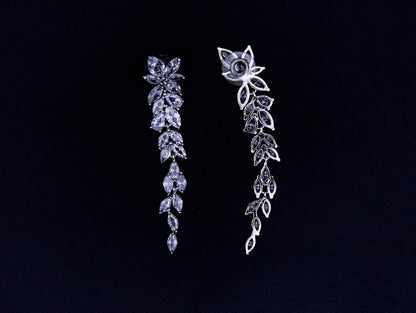 Crystal Bridal Earrings | Chandelier Earrings | Crystal Drop Earrings Kebble Jewelry