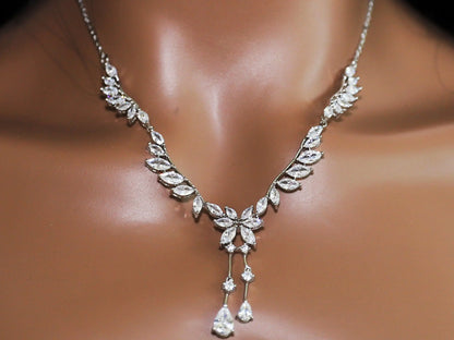 Delightful Silver Angel Wings Necklace and Earring Set - Silver Kebble Jewelry