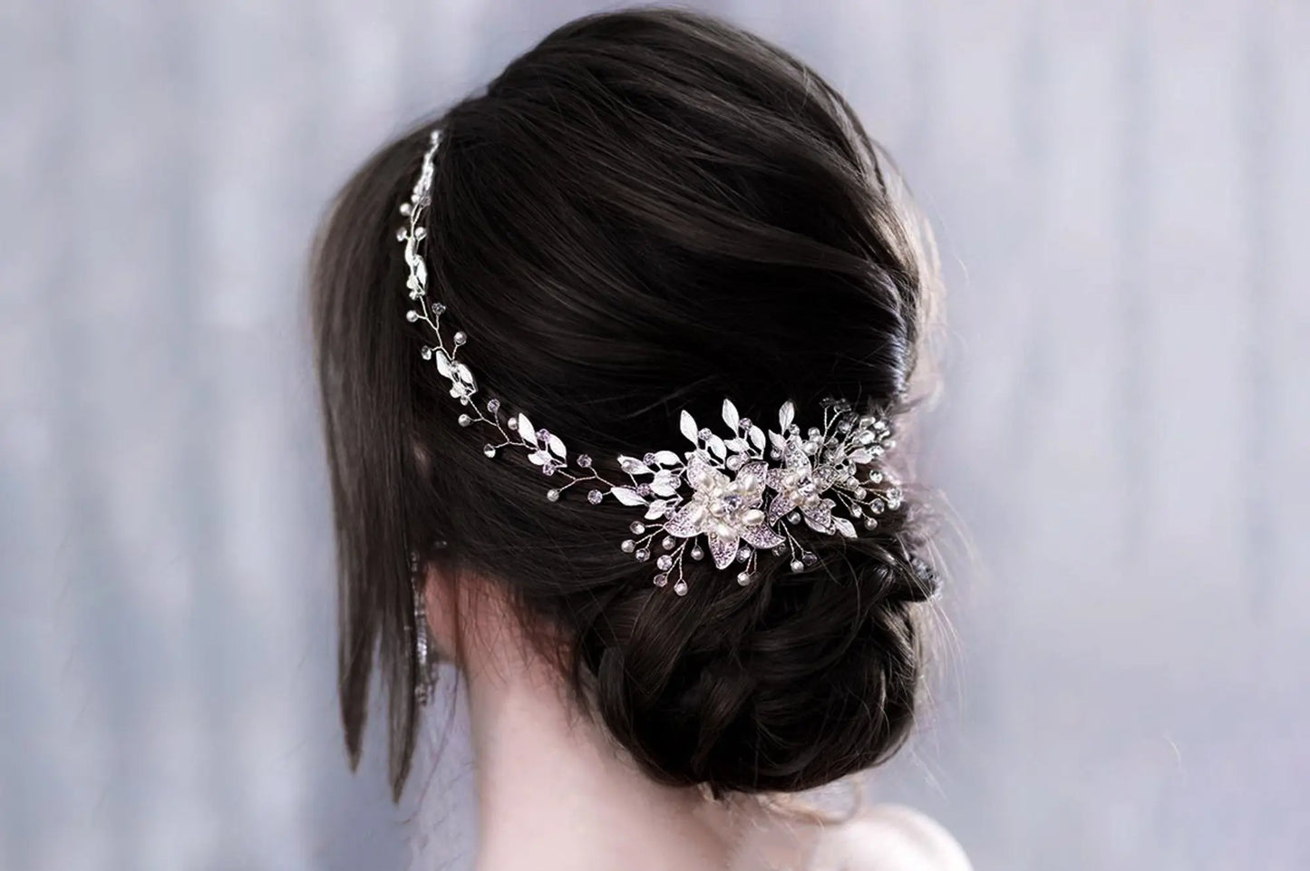 Floral Hair Comb, Flower Hair Comb Bridal Headpiece, Hair Accessories For Bride, Hair Piece Wedding Day, Floral Hair Piece, Pearl Hair Comb Kebble Jewelry