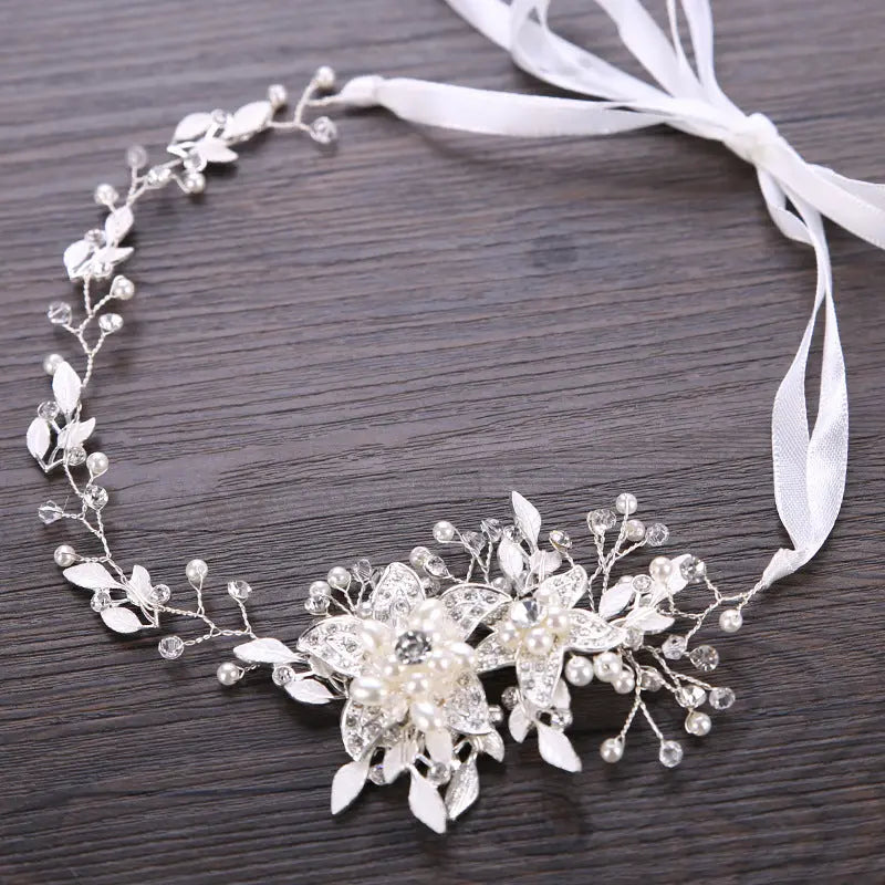 Floral Hair Comb, Flower Hair Comb Bridal Headpiece, Hair Accessories For Bride, Hair Piece Wedding Day, Floral Hair Piece, Pearl Hair Comb Kebble Jewelry